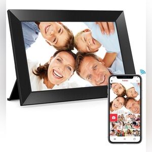 Digital Picture Frame, 10.1" Frameo Digital Frame WiFi with 32GB Memory